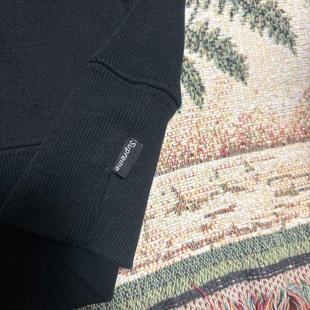 old supreme ボックスロゴ　スウェット　黒　ブラック