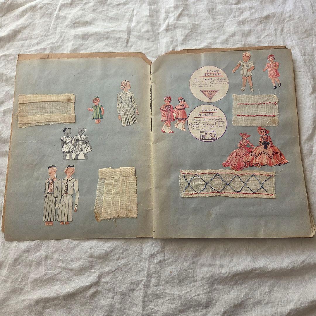 フランス　アンティーク　サンプラー