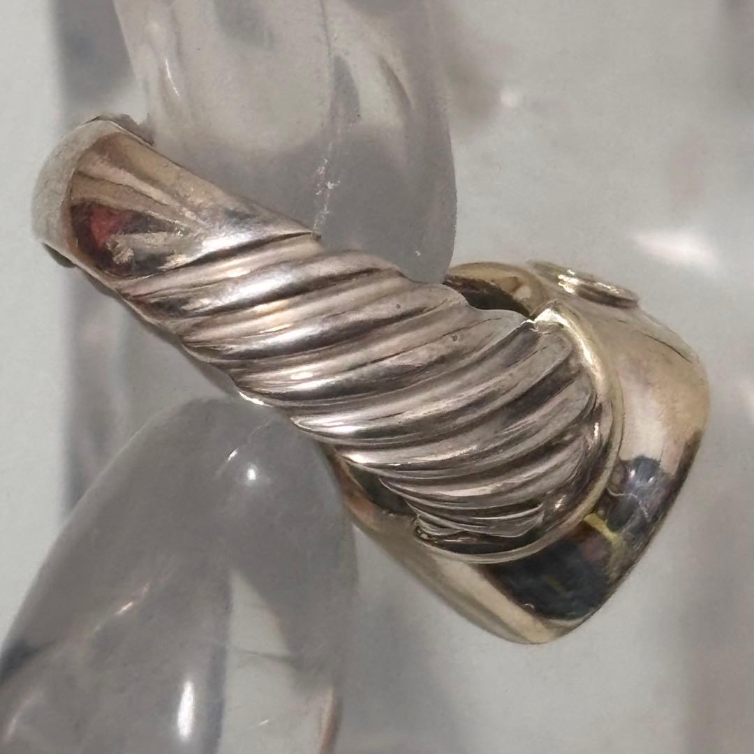 DAVID YURMAN シルバー 925 14金585刻印14号　天然石