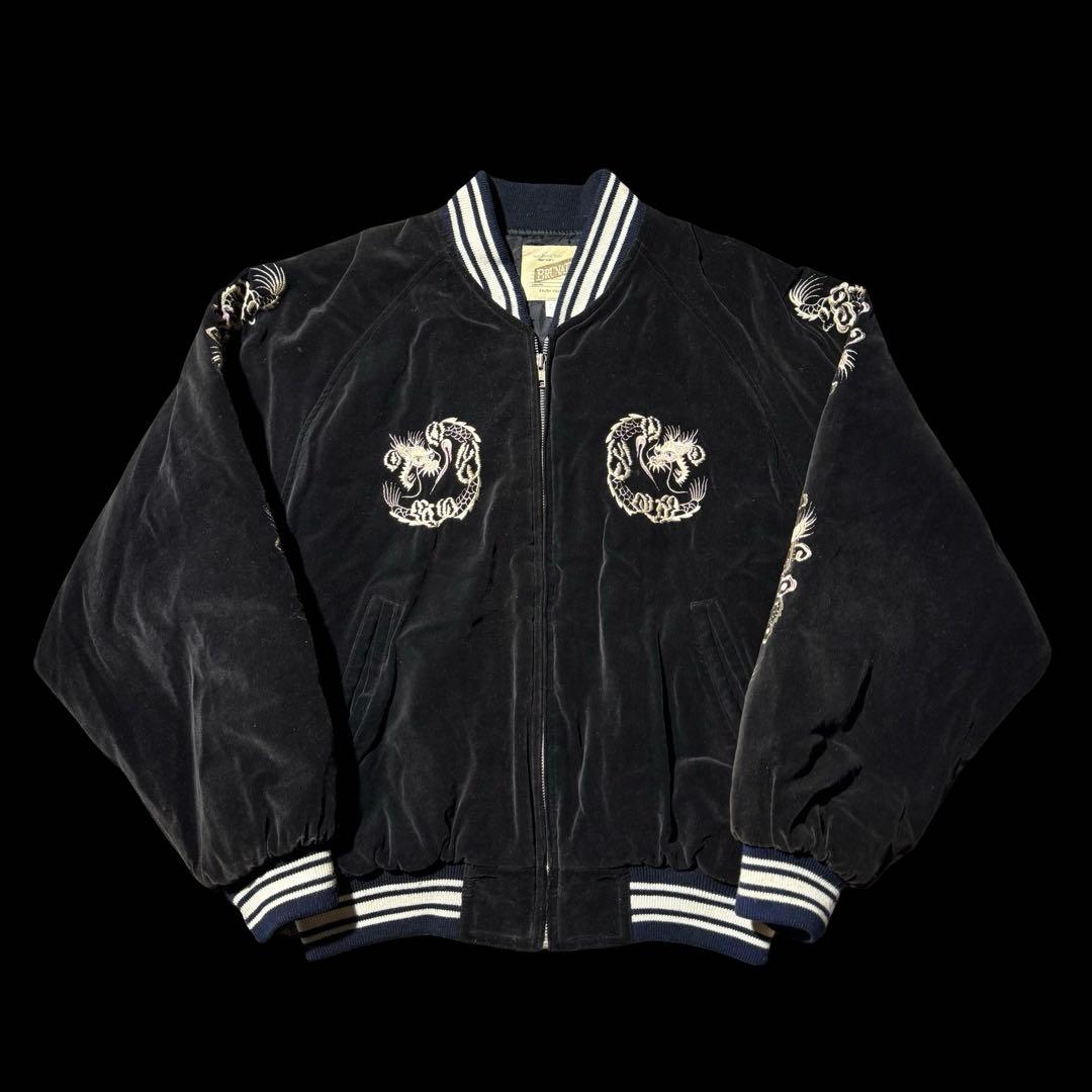 90s 別珍 souvenir jacket