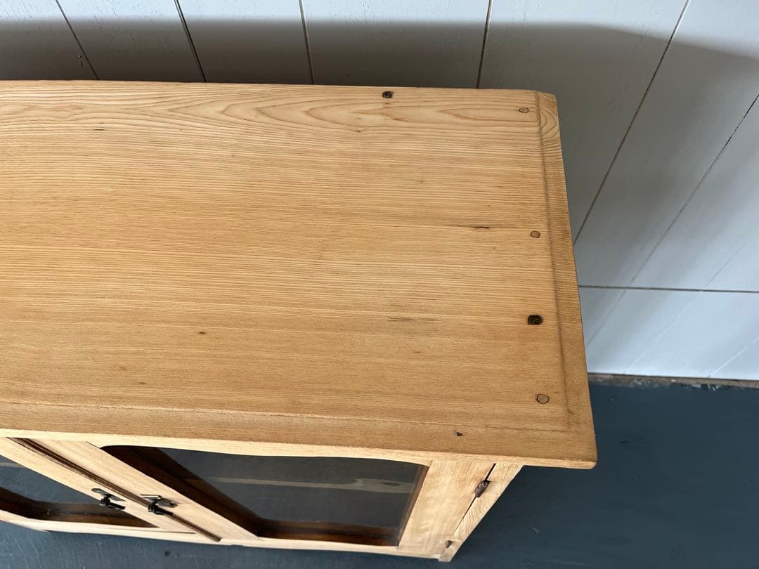 ゆらゆらガラス レトロ 本棚 古民家 古家具 古民具 古道具