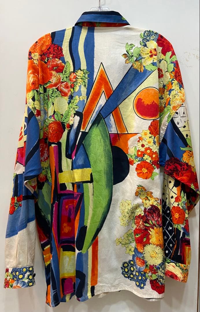 激レア！ジャンニ・ヴェルサーチシャツ　コットンツイル地　サイズ50 胸ポケット付