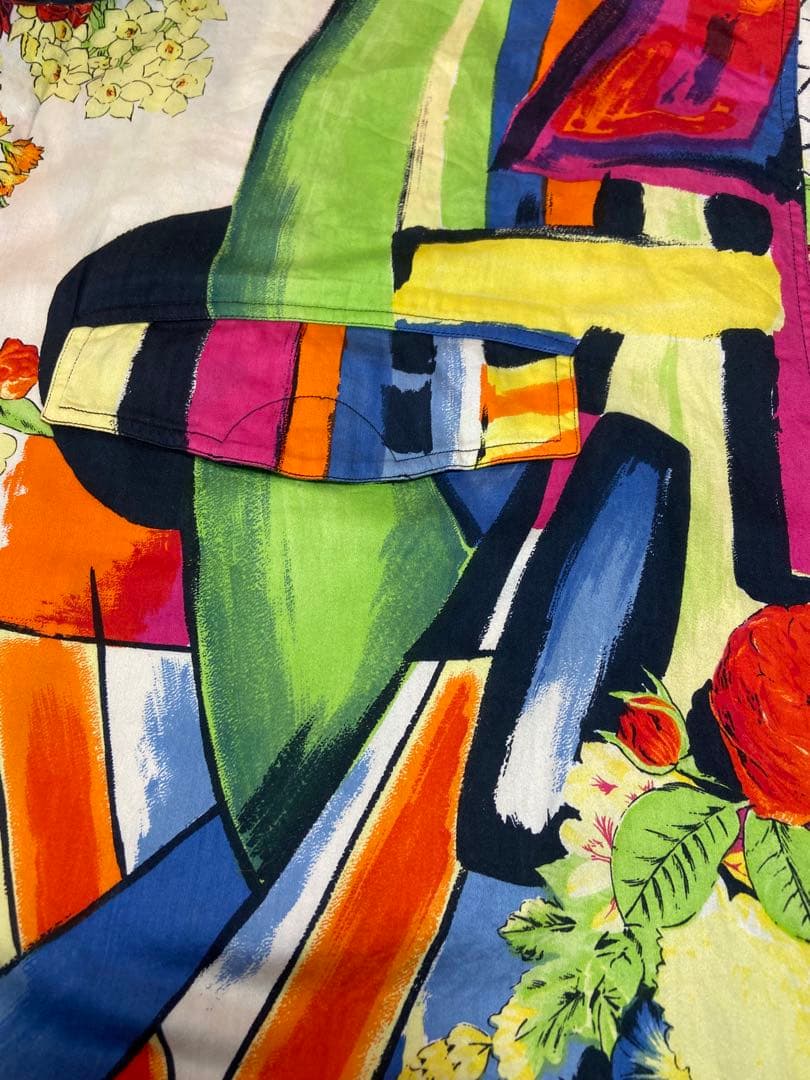 激レア！ジャンニ・ヴェルサーチシャツ　コットンツイル地　サイズ50 胸ポケット付